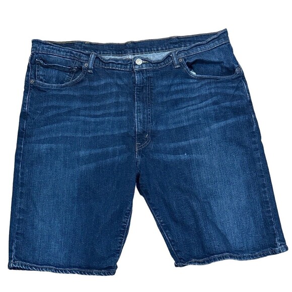 Levi's 505 Men's Blue Jean Shorts - Red Tab Regular Fit Denim - Size 42 EUC - Picture 1 of 5